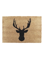 Artsy Mats Natural and Black Stagshead Doormat - Image 12 of 12