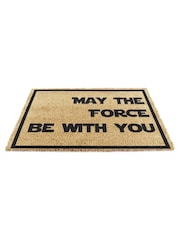 Artsy Mats Natural/Black May The Force Be With You Doormat - Image 5 of 7