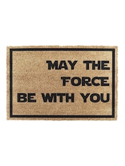 Artsy Mats Natural/Black May The Force Be With You Doormat - Image 7 of 7