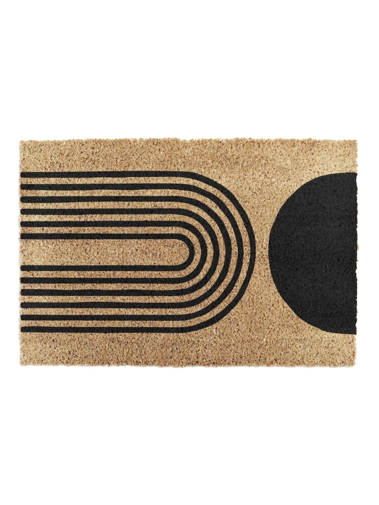Artsy Mats abstrakt halvmåne dörrmatta - Bild 10 av 10
