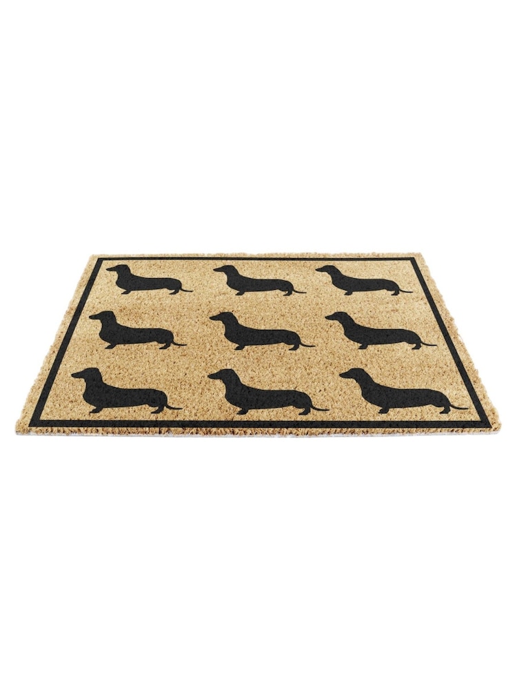 Artsy Mats Natural and Black Dachshund Doormat - Image 5 of 7