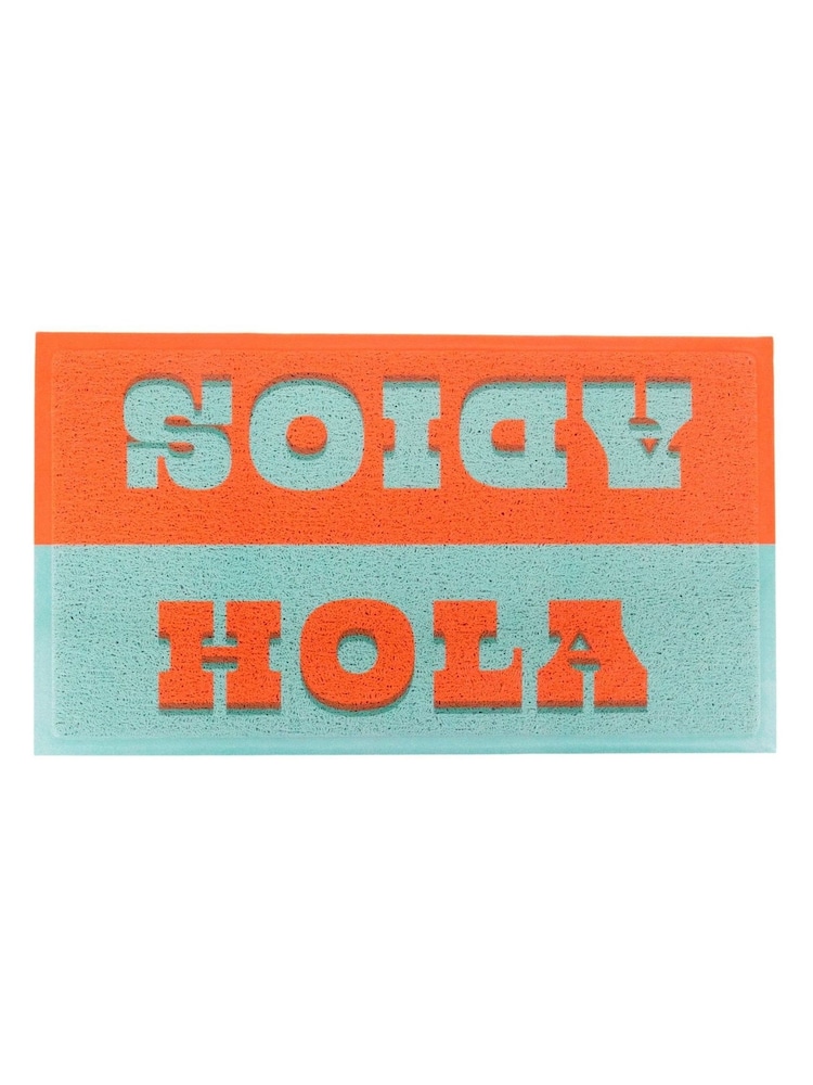 Artsy Mats Multi Hola Adios Doormat - Image 2 of 3 Artsy Mats Multi Hola Adios Doormat - Image 2 of 3