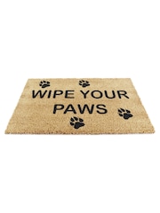 Artsy Mats Natural and Black Wipe Your Paws Doormat - Image 11 of 12
