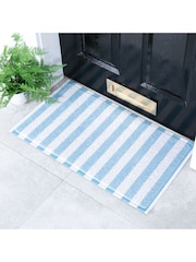 Artsy Mats Blue Striped Doormat - Image 1 of 3