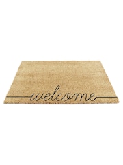 Artsy Mats Natural and Black Curly Welcome Doormat - Image 10 of 12