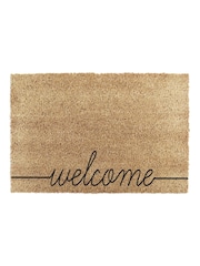 Artsy Mats Natural and Black Curly Welcome Doormat - Image 12 of 12