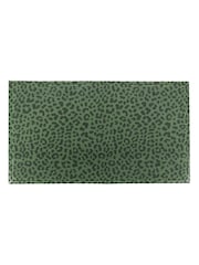Artsy Mats Green Leopard Print Doormat - Image 3 of 3