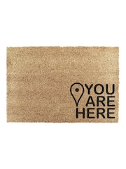 Artsy Mats Natural and Black You are Here Doormat - Image 12 of 12