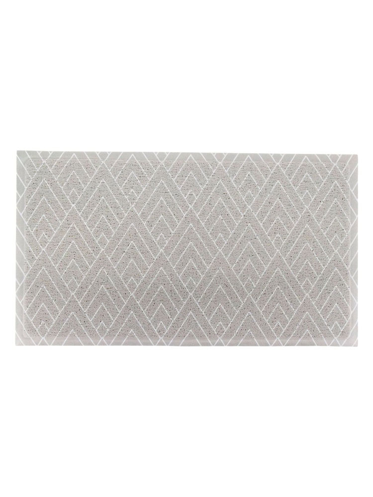 Artsy Mats Grey Geometric Pattern Doormat - Image 2 of 3