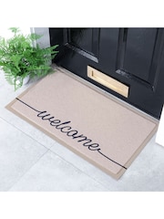 Artsy Mats Multi Beige Welscribble Indoor  Outdoor Doormat - Image 1 of 2