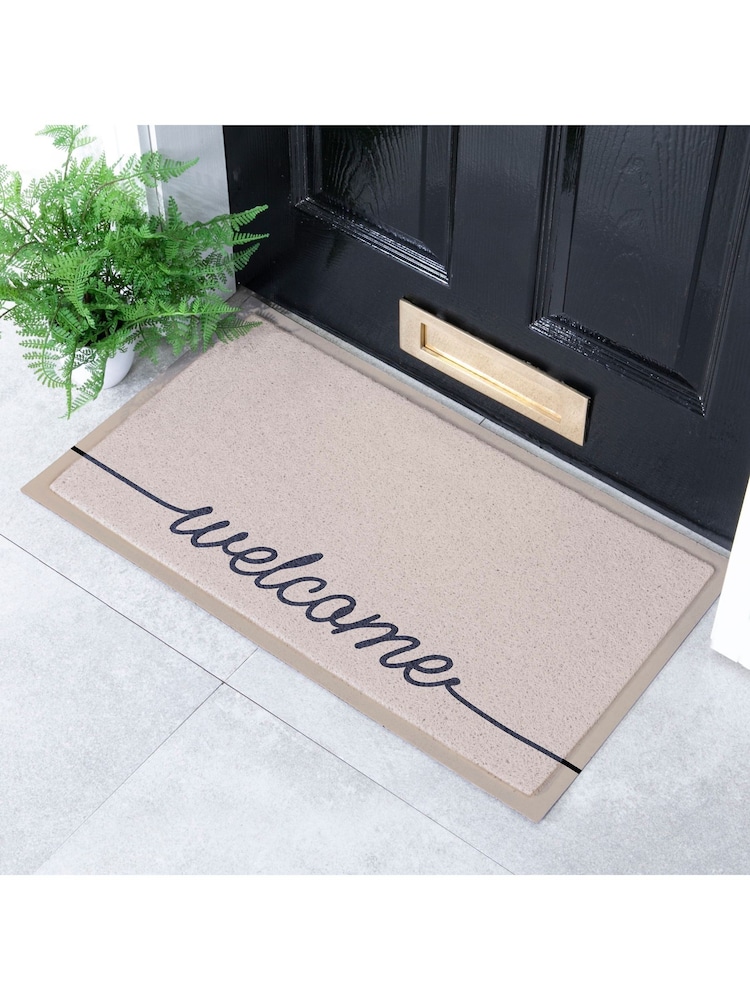 Artsy Mats Multi Beige Welscribble Indoor  Outdoor Doormat - Image 1 of 2