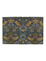 Artsy Mats Brown Strawberry Thief William Morris Doormat - Image 5 of 12