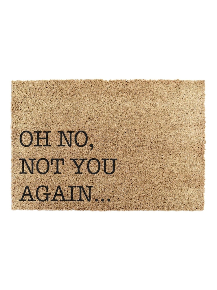Artsy Mats Natural and Black Oh No Not You Again Doormat - Image 12 of 12