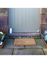 Artsy Mats Natural and Black Oh No Not You Again Doormat - Image 7 of 12