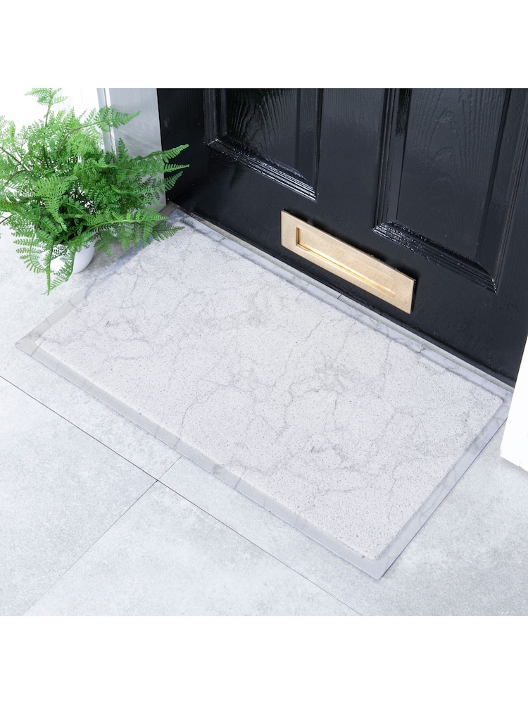 Artsy Mats White Marble Indoor & Outdoor Doormat - Bild 1 von 2