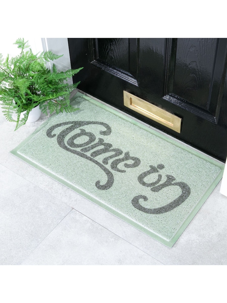 Artsy Mats Green Come In Go Away Doormat - Image 1 of 3