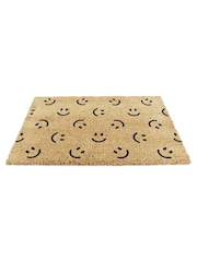 Artsy Mats Natural and Black Smiley Faces Doormat - Image 10 of 12