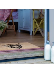 Artsy Mats Natural and Black Highland Cow Doormat - Image 3 of 12