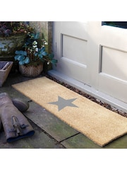 Artsy Mats Natural and Grey Star Patio Doormat - Image 1 of 6