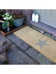 Artsy Mats Natural and Grey Star Patio Doormat - Image 3 of 6