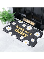 Artsy Mats Black Fresh As a Daisy Doormat - Image 1 of 3