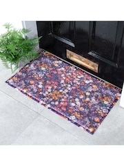Artsy Mats Multi Wild Flower Pattern Doormat - Image 1 of 3