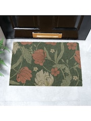 Artsy Mats Brown William Morris Rose Doormat - Image 1 of 13