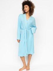Cyberjammies Blue Short Jersey Dressing Gown - Image 1 of 3