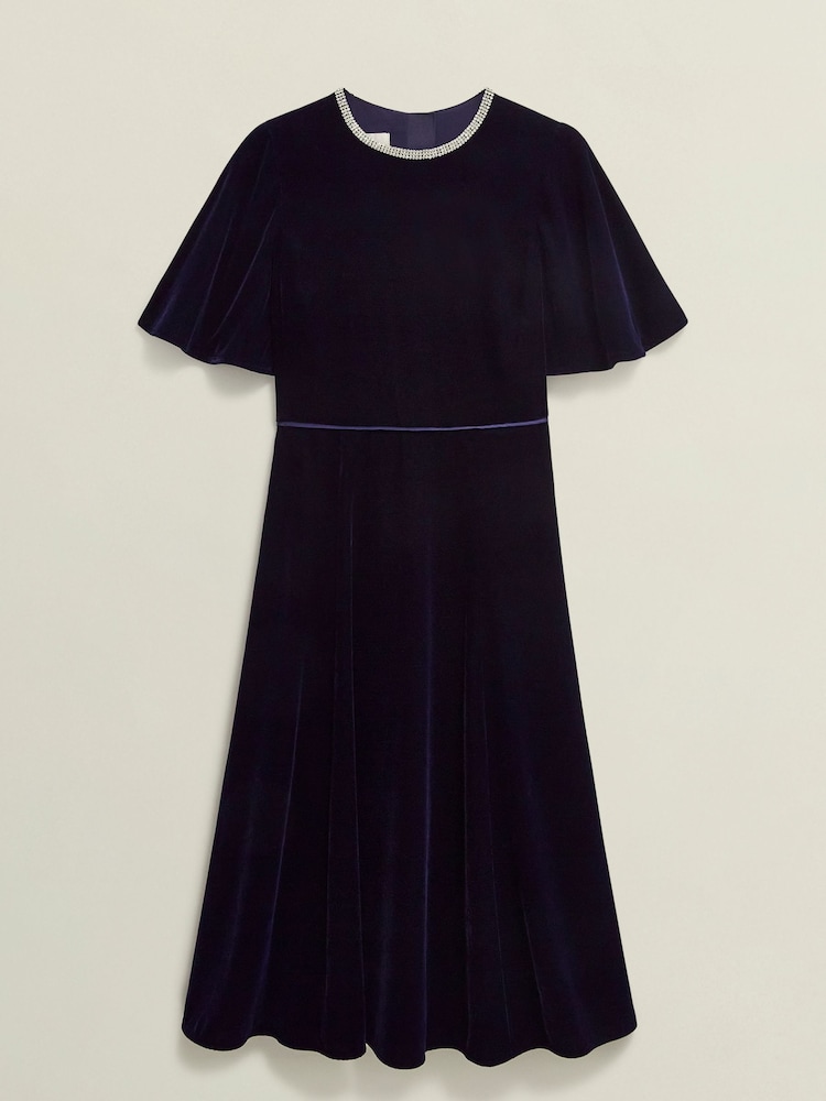 Hobbs Blue Petite Catalina Dress - Image 4 of 4