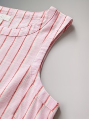 The Set Navy/White/Pink Stripe Swing Tops 3 Pack with Linen - Image 12 of 13