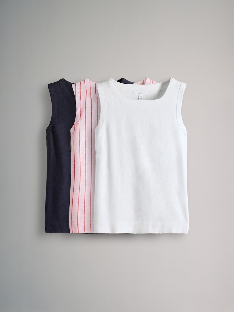 The Set Swing Tops 3 Pack with Linen - Imagen 2 de 13 The Set Swing Tops 3 Pack with Linen - Imagen 2 de 13