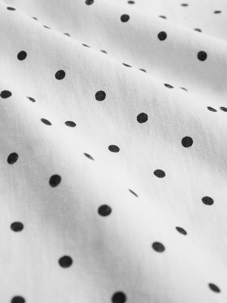 The Set Spot/Black 2 Pack Pull On Linen Blend Wide Leg Trousers - Image 11 of 11 The Set Spot/Black 2 Pack Pull On Linen Blend Wide Leg Trousers - Image 11 of 11