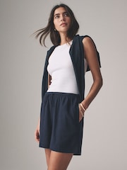 The Set Navy/White/Pink Stripe The Set 3 Pack Pull On Shorts with Linen - Image 1 of 10