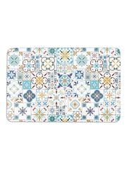 Artsy Mats White Moroccan Tile Stone Non Slip Bath Mat - Image 2 of 2