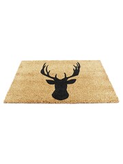 Artsy Mats Natural/Black Country Home Stagshead Doormat - Image 10 of 12
