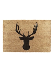 Artsy Mats Natural/Black Country Home Stagshead Doormat - Image 5 of 12