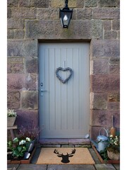 Artsy Mats Natural/Black Country Home Stagshead Doormat - Image 7 of 12