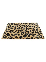 Artsy Mats Natural/Black Country Home Leopard Doormat - Image 10 of 12