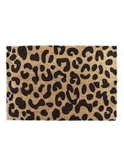 Artsy Mats Natural/Black Country Home Leopard Doormat - Image 5 of 12