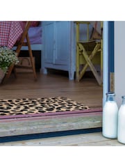 Artsy Mats Natural/Black Country Home Leopard Doormat - Image 6 of 12