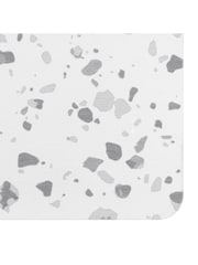 Artsy Mats Grey Terrazzo White Stone Non Slip Bath Mat - Image 3 of 5