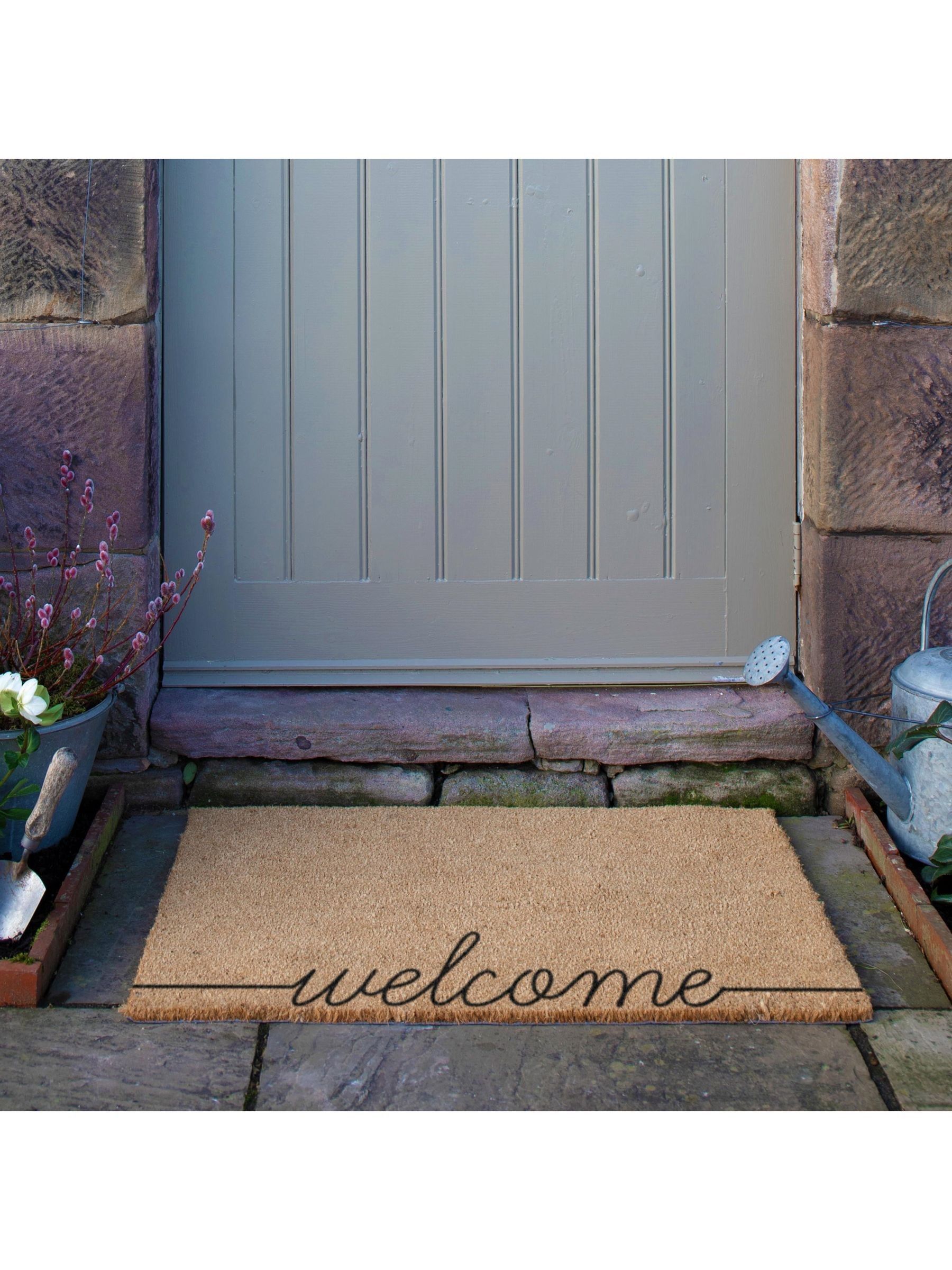 Buy Artsy Mats Natural and Black Country Home Welcome Extra Large