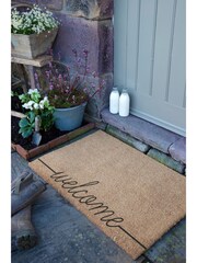 Artsy Mats Natural and Black Country Home Welcome Extra Large Doormat - Image 3 of 12