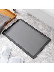 Artsy Mats Grey Border Grey Stone Non Slip Bath Mat - Image 1 of 2