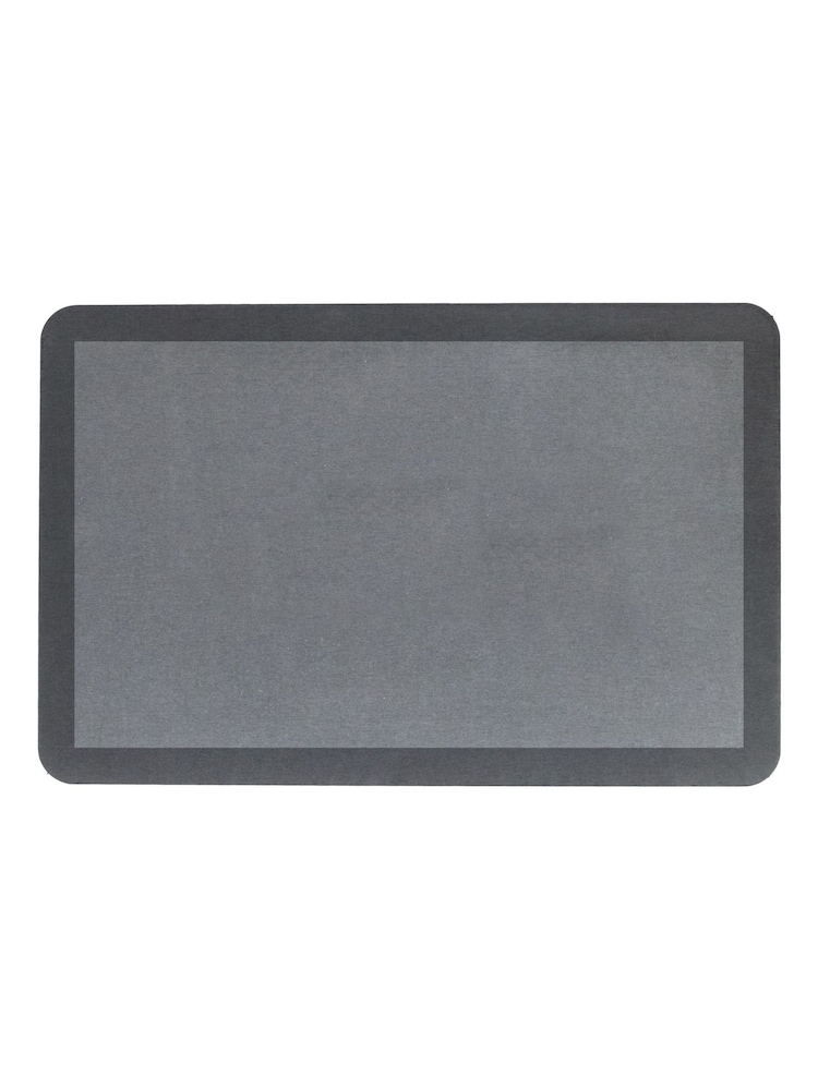 Artsy Mats Grey Border Grey Stone Non Slip Bath Mat - Image 2 of 2
