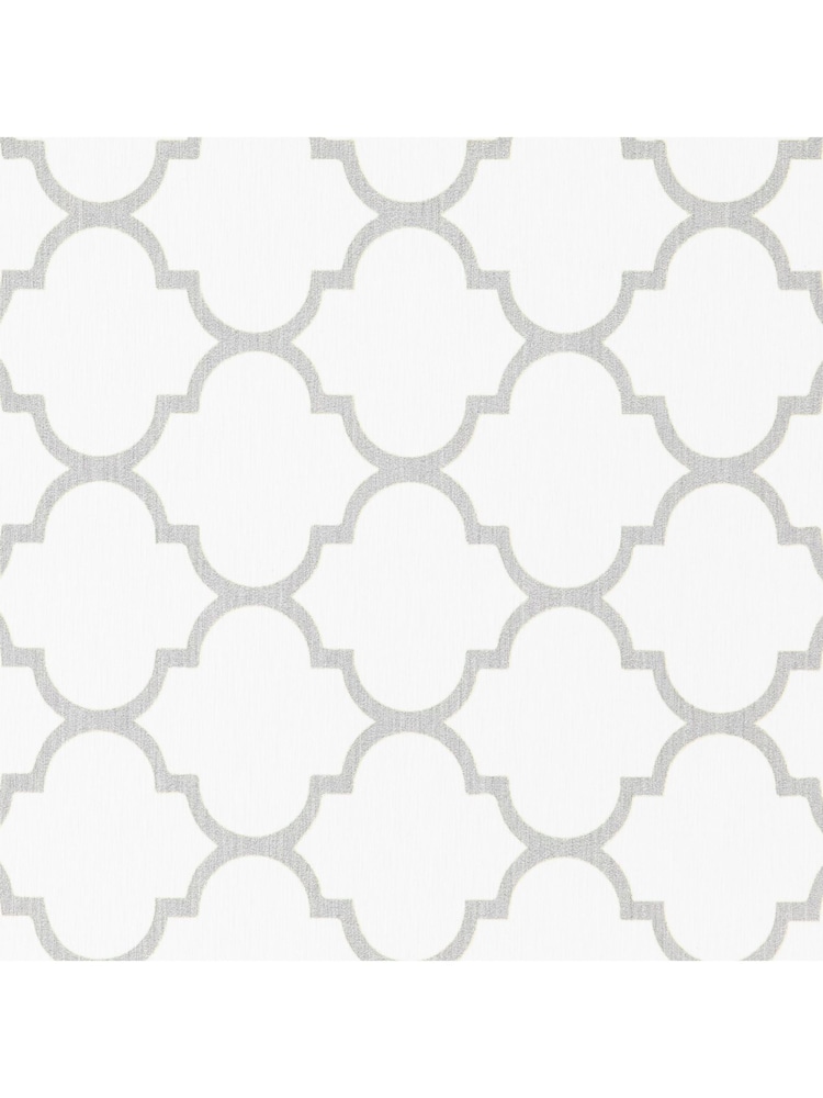 Artsy Mats Grey Trellis White Stone Non Slip Bath Mat - Bild 2 von 5