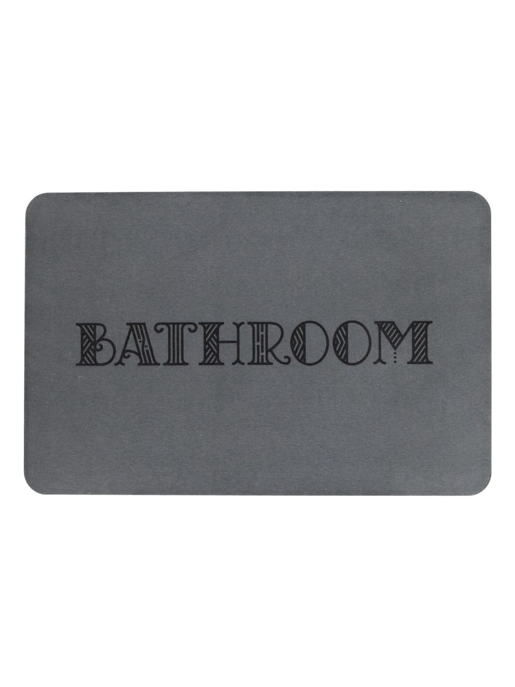 Artsy Mats Bathroom Grey Stone Non Slip Bath Mat - Bild 2 von 5