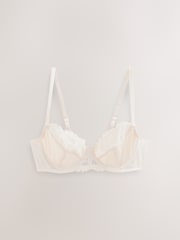 Creme/rosa/verde - Sutiã sem bojo com estampa floral e bojo grande - Imagem 4 de 6