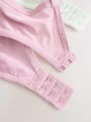 Creme/rosa/verde - Sutiã sem bojo com estampa floral e bojo grande - Imagem 6 de 6