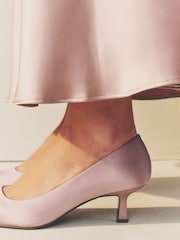 Dusky Pink Forever Comfort® Point Toe Bridesmaid Kitten Heel Courts - Image 4 of 11